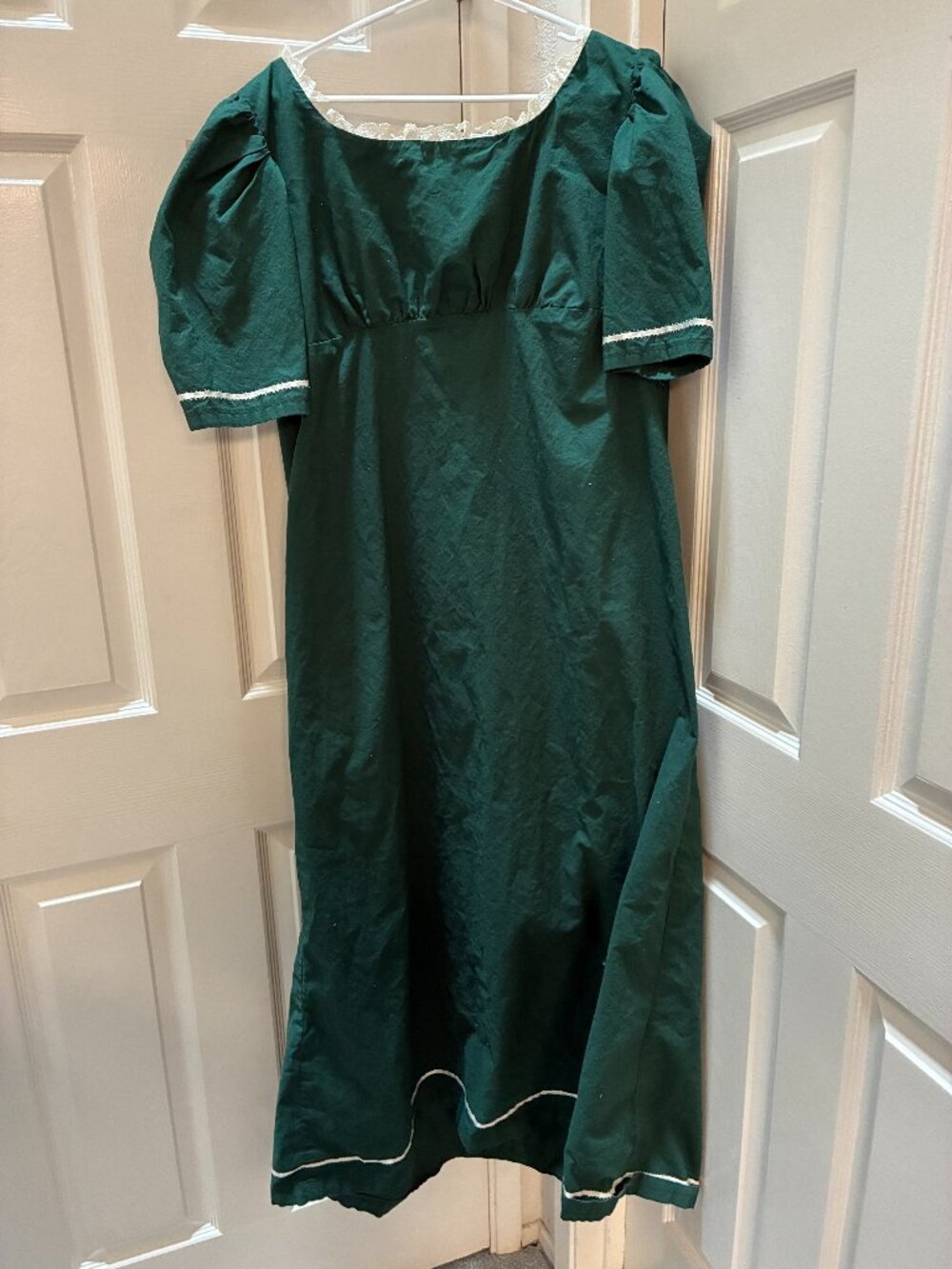 Forest Green Regency Dress Bridgerton Costume L